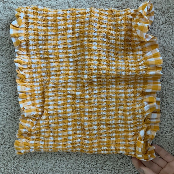 Yellow Gingham Tube Top - Picture 3 of 3